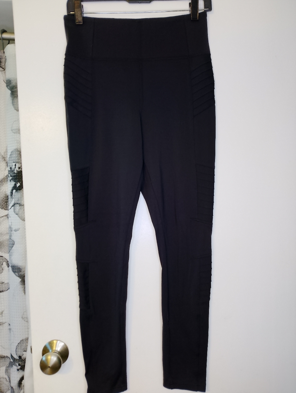 Athleta Delancy Moto Tight Black Leggings